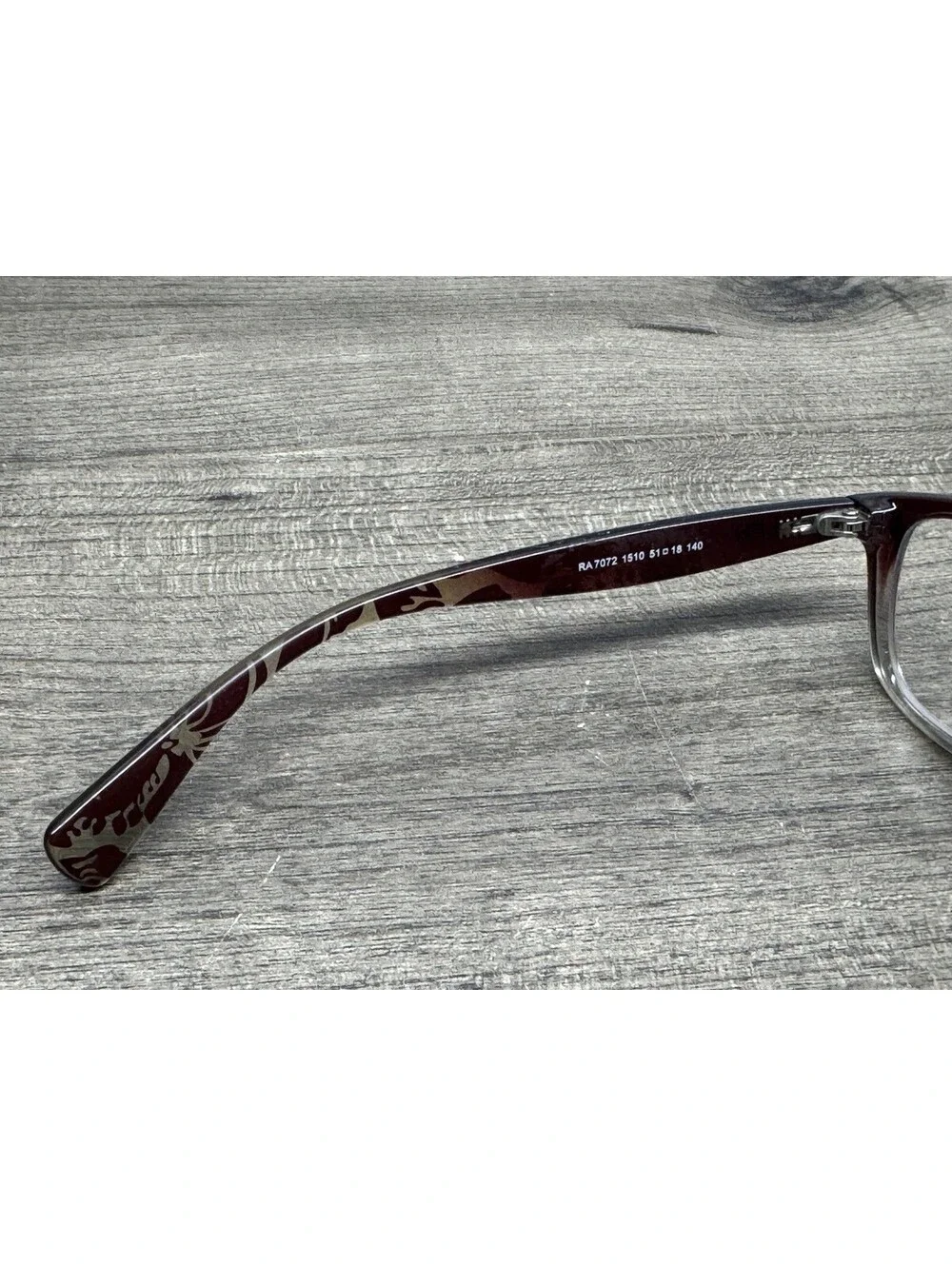 Ralph Lauren RA7072 1510 Bordeaux Gradient Crystal Eyeglasses Frames 51[]18-140